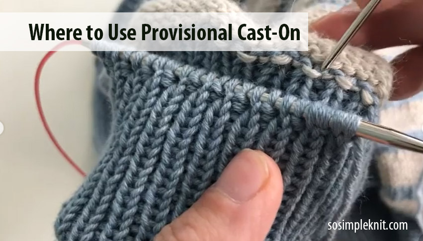 What is a Provisional Cast-On with a Crochet Hook